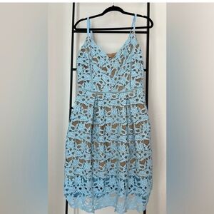 City Chic So Fancy Dress, Blue Sky, Size 14/XS-NWT!